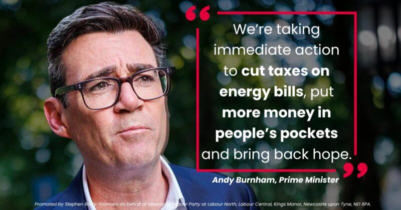 New Burnham Government Cuts Newcastle Energy Bills