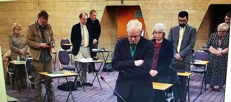 Disrespectful Lib Dem Councillor slammed after being caught on phone during minutes silence for fallen soldiers