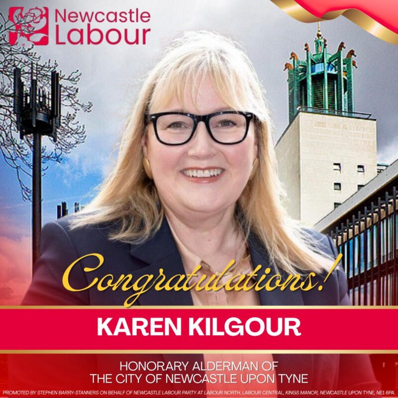 Karen Kilgour Awarded Honorary Alderman Status
