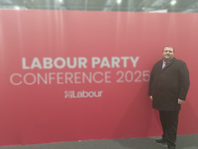 Cllr Stephen Barry-Stanners at Labour Party Conference 2025