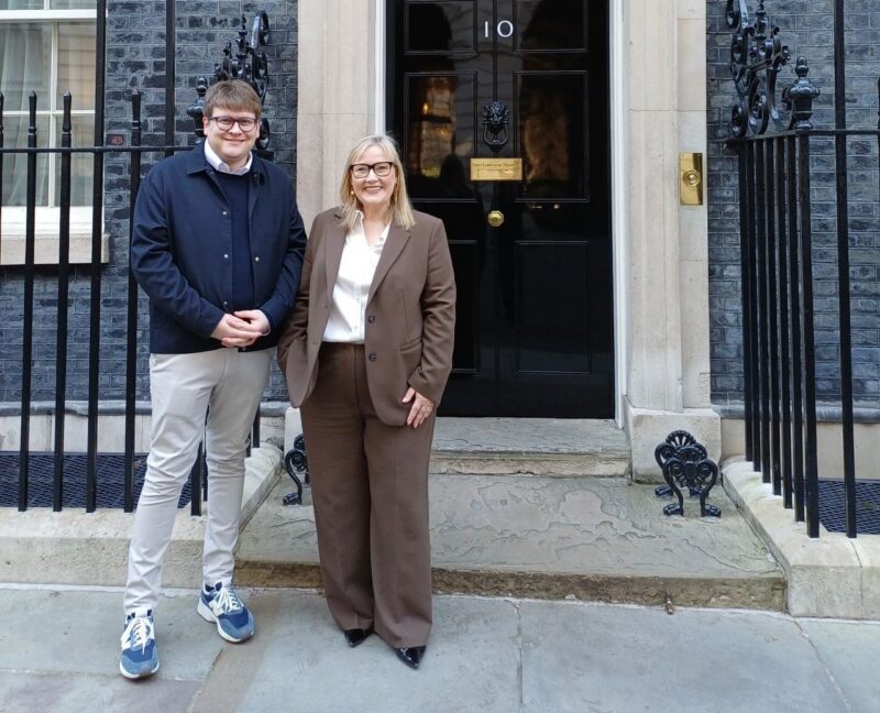 Cllr Karen Kilgour and Cllr Alex Hay at Downing Street