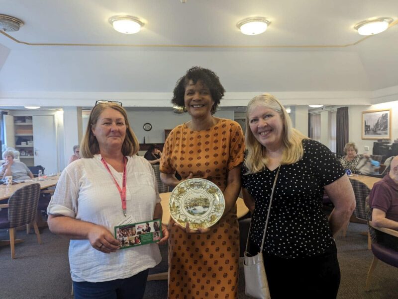 Councillor Susan Anthony and Chi Onwurah MP Visit Shafto Courts Wednesday Group