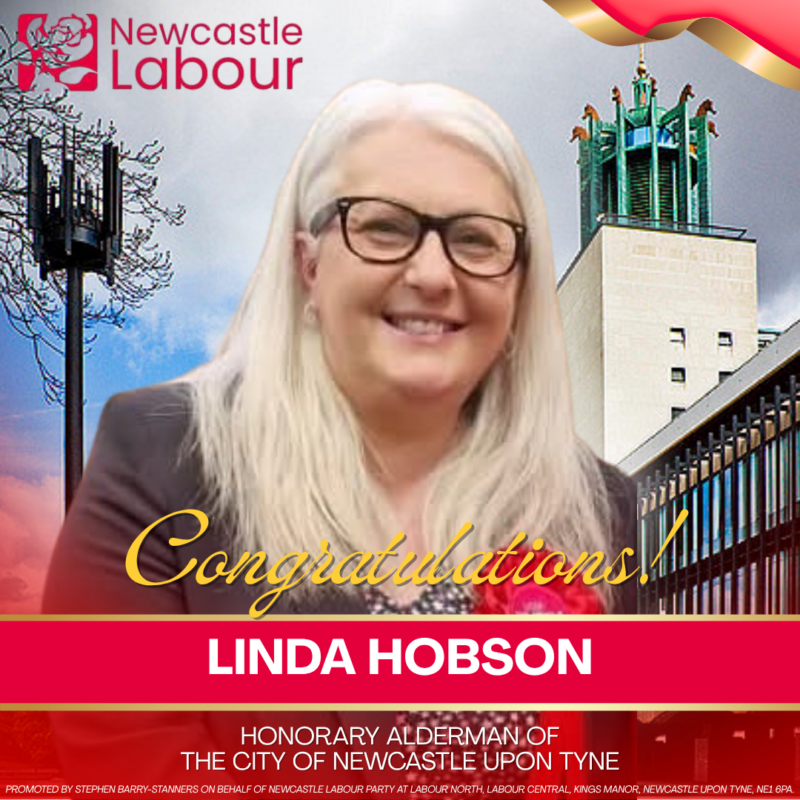 Linda Hobson Awarded Honorary Alderman Status